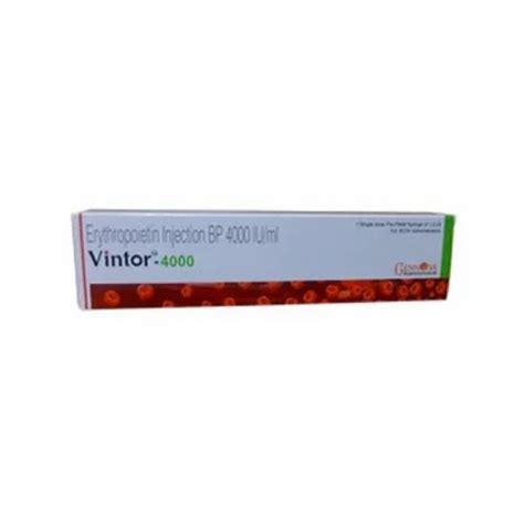 Vintor Injection Erythropoietin Gennova 1ml In Prefilled Syringe At