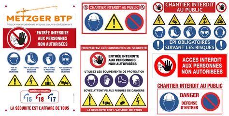 Panneau De Chantier Interdit Au Public Consignes De S Curit