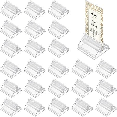 Amazon Chunful Acrylic Place Card Holder Clear Place Sign Holders