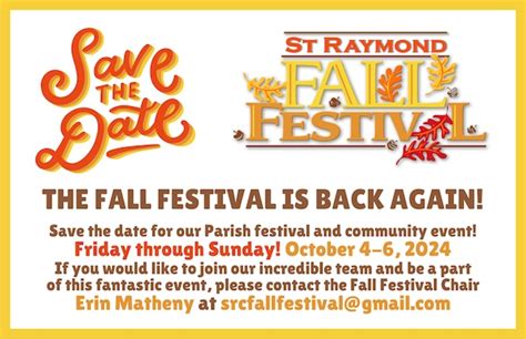 St Raymond Catholic Church In Dublin 2024 Fall Festival Oct 4 6