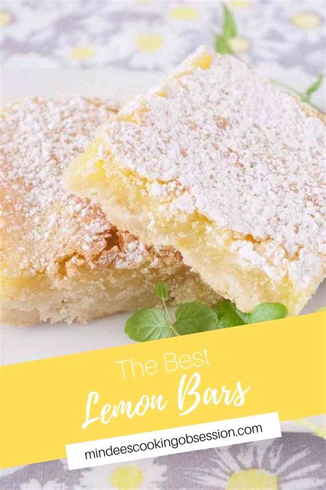 Best Lemon Bars With Video Mindees Cooking Obsession