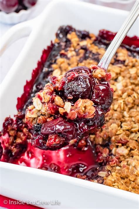 Cherry Crisp Fresh Cherry Pie Filling And A Buttery Oat Topping Makes