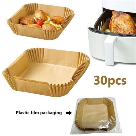 Air Fryer Disposable Paper Liners Square Parchment Non Stick Cooking