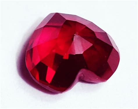 Natural Red Ruby Heart Shape Loose Gemstone 9 40 Ct Certified With Free