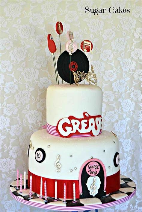 Grease Birthday Cake Decorated Cake By Sugar Cakes Cakesdecor