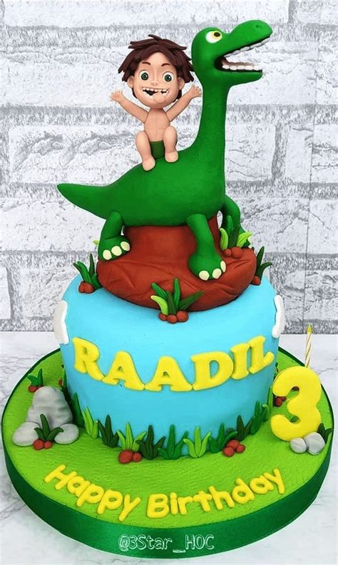 The Good Dinosaur Theme Cake Ideas Images Birthday Cake Pictures