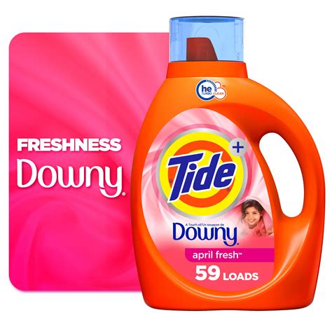 Tide Plus A Touch Of Downy Liquid Laundry Detergent April Fresh Scent