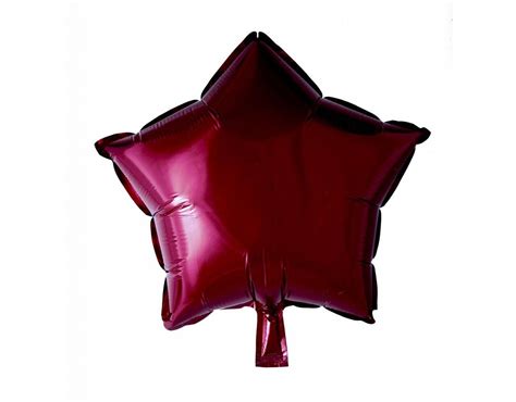 Heliumballon Star Bordeaux Rot Cm Leer Partywinkel