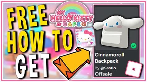 How To Get The Cinnamoroll Backpack In Roblox Dyna Vivianna