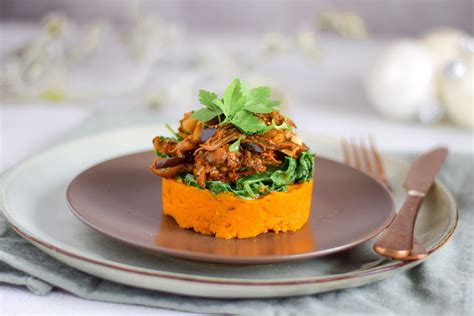 Vegan Voorgerecht Met Pulled Aubergine Saudalicious Vegetarische