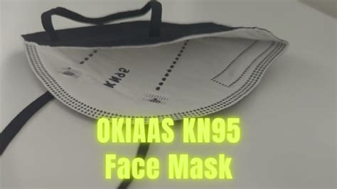 OKIAAS KN95 Face Mask Review 5 Layer Masks Disposable Black Face