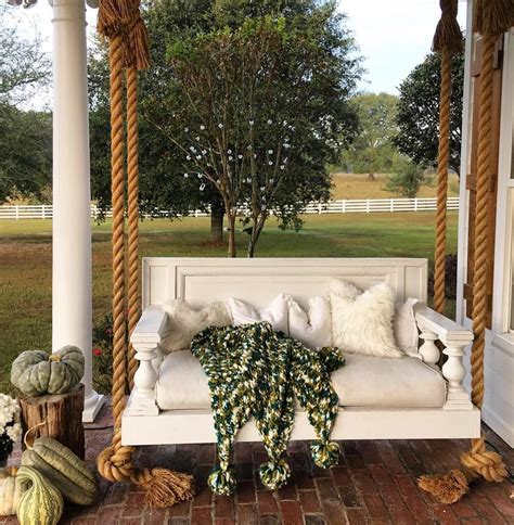 Farmhouse Front Porch Swing Ideas That Will Elevate Your Curb Appeal