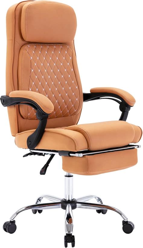 LXRADEO Office Chair With Foot Pedals Tall Computer Desk And Chair