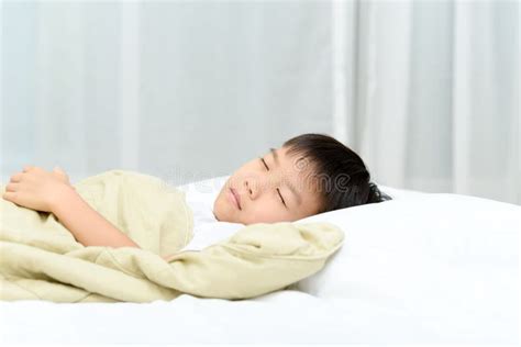 Boy Sleep On Bed Stock Photo Image Of Rest Relax Young 84140320