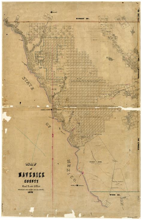 Map of Maverick County – Legacy of Texas