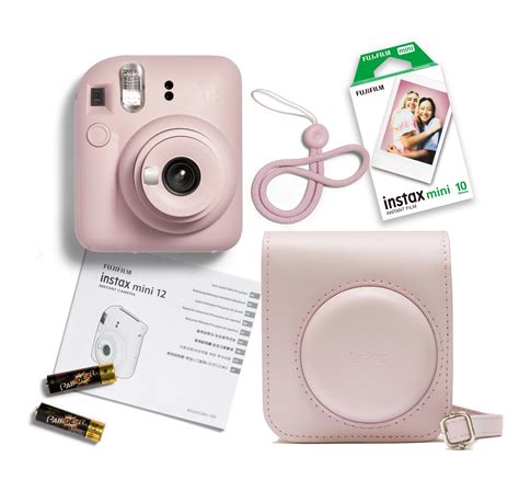 FUJIFILM INSTAX MINI 12 Instant Film Camera KIT 3 Blossom Pink