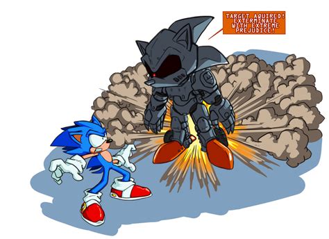 Sonic Vs Mecha by deamondante on DeviantArt