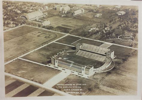 University Of Illinois Memorial Stadium Ca 1924 A Memorial To Those From The University Of