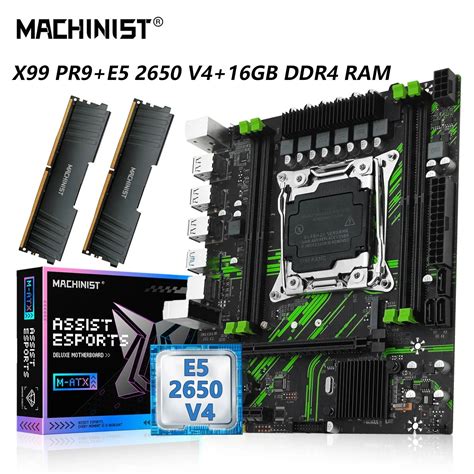 MACHINIST X99 PR9 Motherboard Combo LGA 2011 3 Set Kit With Xeon E5