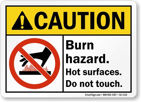 Caution Hot Signs Do Not Touch Hot Surface Signs Hot Signs