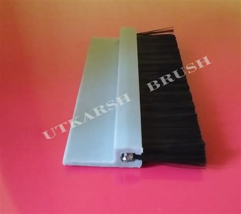 Nylon Bristle PVC Strip Brush With Aluminium Holder Manufacturer In