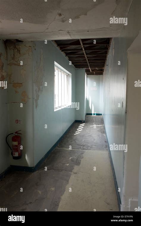 Empty Abandoned Asylum Corridor Ghosts Scary Stock Photo Alamy