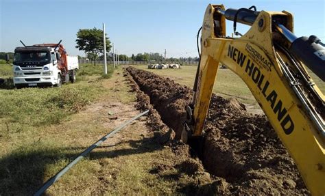 Villa Ocampo Tendido de red de agua potable al área de servicios