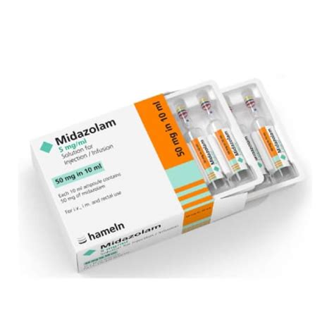 Dung dịch tiêm Midazolam hameln 5mg ml Pharmart vn