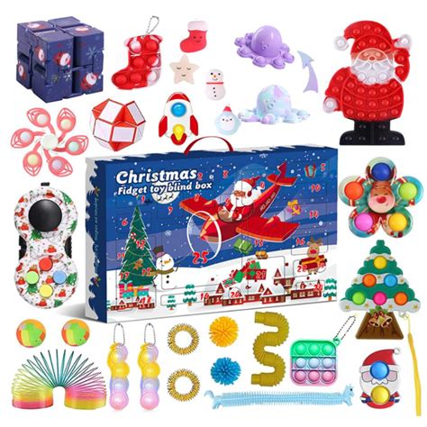 Cheap Bubble Advent Calendar Toy Set Relieve The Pressure 24days