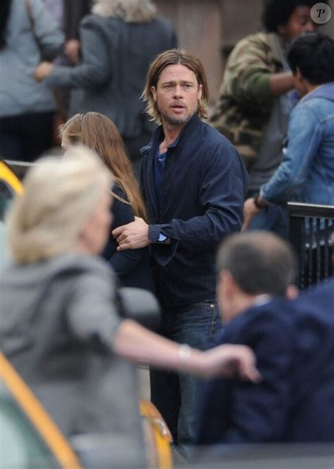 Photo Brad Pitt En Plein Tournage De World War Z En Ecosse à Glasgow