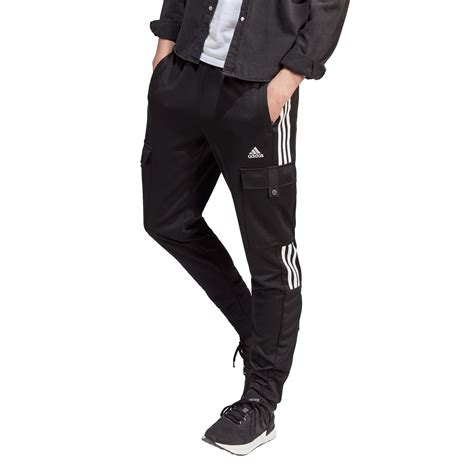 Adidas Trio Cargo Tracksuit Bottoms Mens Closed Hem Woven Tracksuit Bottoms