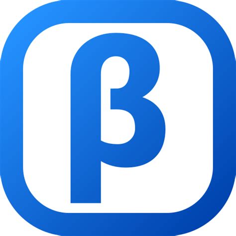 beta generic gradient outline icon