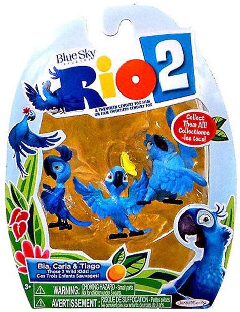 Rio 2 Bia, Carla Tiago Mini Figure 3-Pack Jakks Pacific - ToyWiz