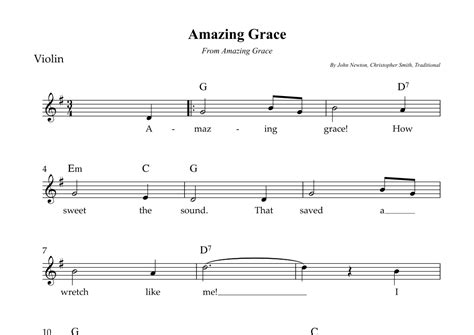 Amazing Grace Arr Wesley S SIlva By John Newton Sheet Music For