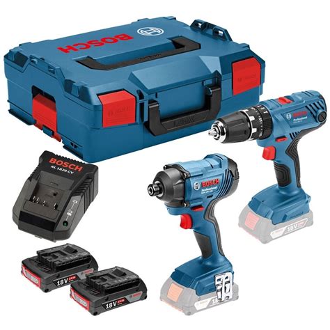 Bosch Gsb18v 21 18v Combi Drill Gdr18v 160 Impact Driver Twinpack