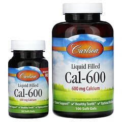 Carlson Liquid Filled Cal 600 600 Mg 100 30 Softgels