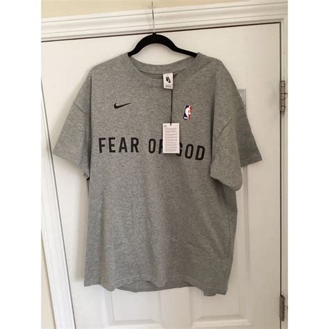 Fear Of God Nike X Fear Of God Nba T Shirt Size Large Color Grey Grailed