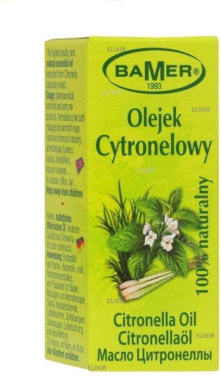 Bamer Olejek Eteryczny Cytronelowy Naturalny 7Ml Opinie I Atrakcyjne