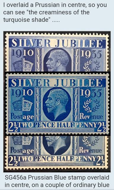 Gb Prussian Blue Center Stamp Hosted At Imgbb Imgbb