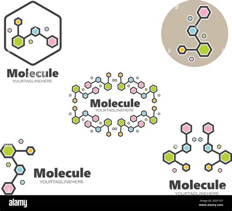 Molecule Logo Vector Illustration Design Stock Vector Image Art Alamy