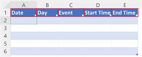 How To Create A Schedule In Microsoft Excel | SpreadCheaters