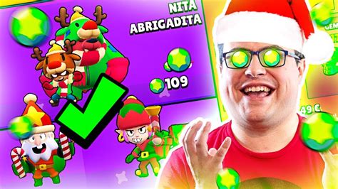 Ofertas De Navidad En Brawl Stars Compro Todas Las Skins Youtube