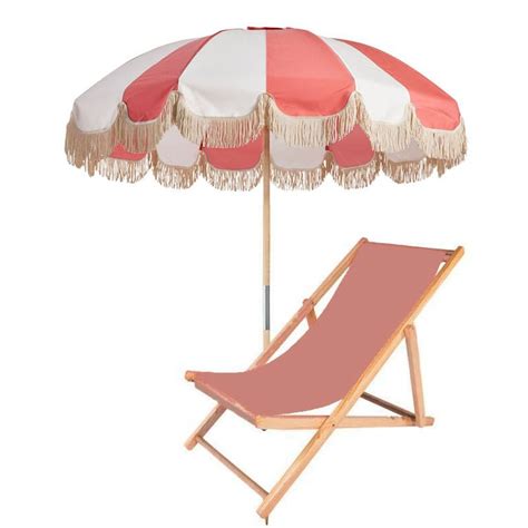 Parapluie de table de jardin rétro Corail marin 210 cm BP 07