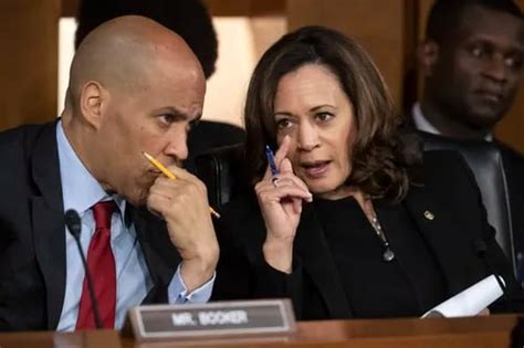 Presidential Candidates Cory Booker And Kamala Harris Side Against