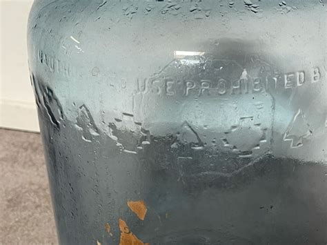 Vintage Arrowhead Glass 5 Gal Water Jug Bottle