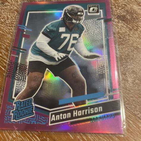 Anton Harrison 2023 Panini Donruss Optic Preview Pink Prizm Rated