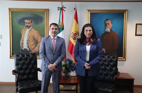 Presidenta De C Mara De Diputados Marcela Guerra Recibe Embajador De