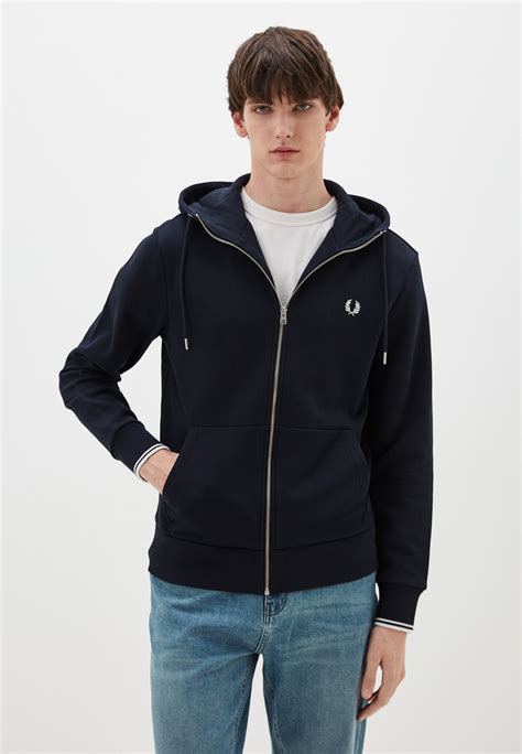 Толстовка Fred Perry цвет синий RTLADD740401 купить в интернет