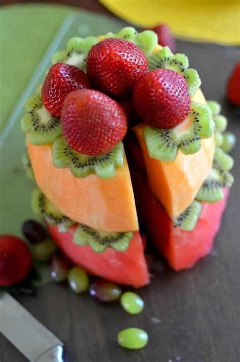 Healthy Fruit Birthday Cake