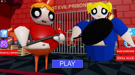 NEW POWER PUFF GIRLS BARRY PRISON RUN OBBY ROBLOX FULL GAMEPLAY